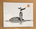Turtle in Water with Dragonfly - 8x10 Signed & Numbered Fine Art Print