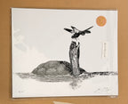 Turtle in Water with Dragonfly - 8x10 Signed & Numbered Fine Art Print