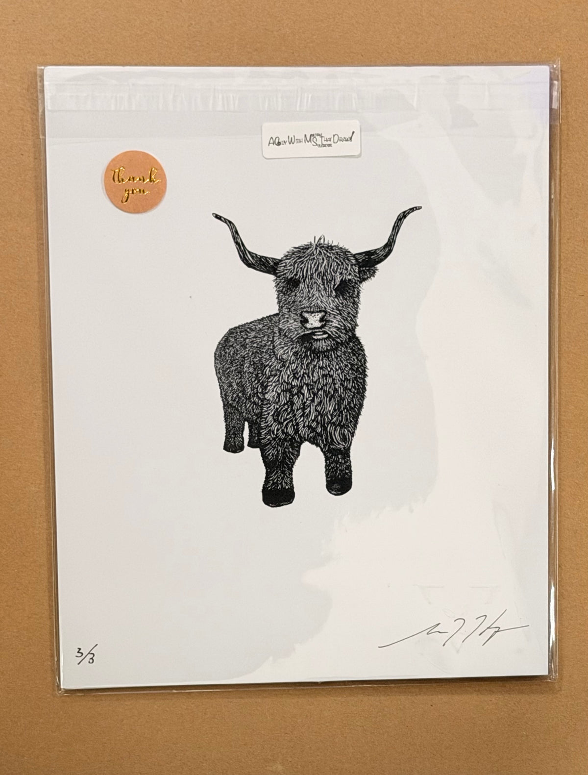 Highland Cow - 8x10 Signed & Numbered Fine Art Print