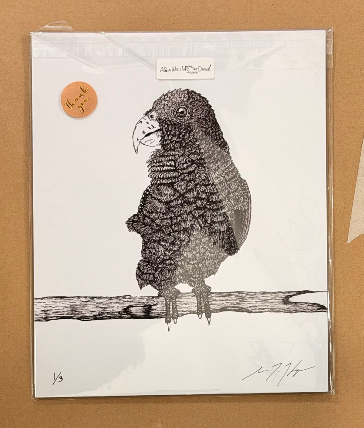 White-capped Pionus Parrot - 8x10 Signed & Numbered Fine Art Print