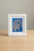 Squid Eye - Giclee Print Hand Drawn Pastel Art 10x12 Signed and Numbered