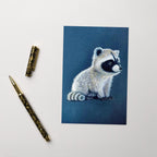 Baby Raccoon • Hand Drawn Greeting Card • 4x6 - aGuyWithMSthatDraws