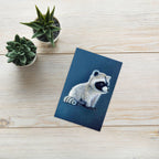 Baby Raccoon • Hand Drawn Greeting Card • 4x6 - aGuyWithMSthatDraws