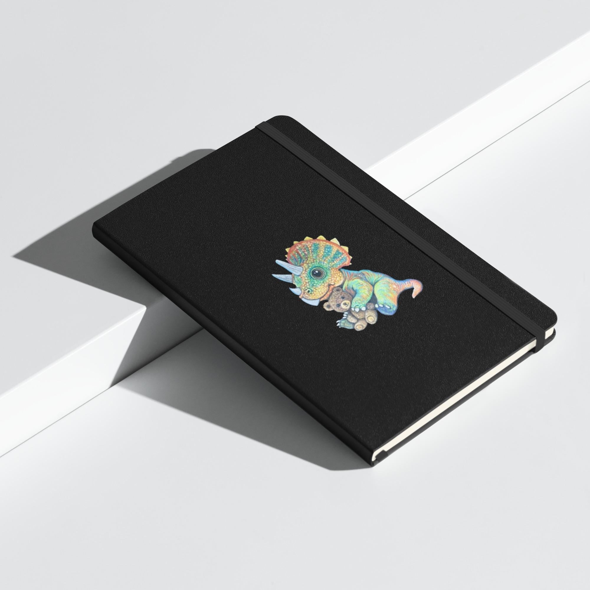 Baby Triceratops • Hand Drawn • Hardcover Notebook • 5.5 x 8.5 - aGuyWithMSthatDraws