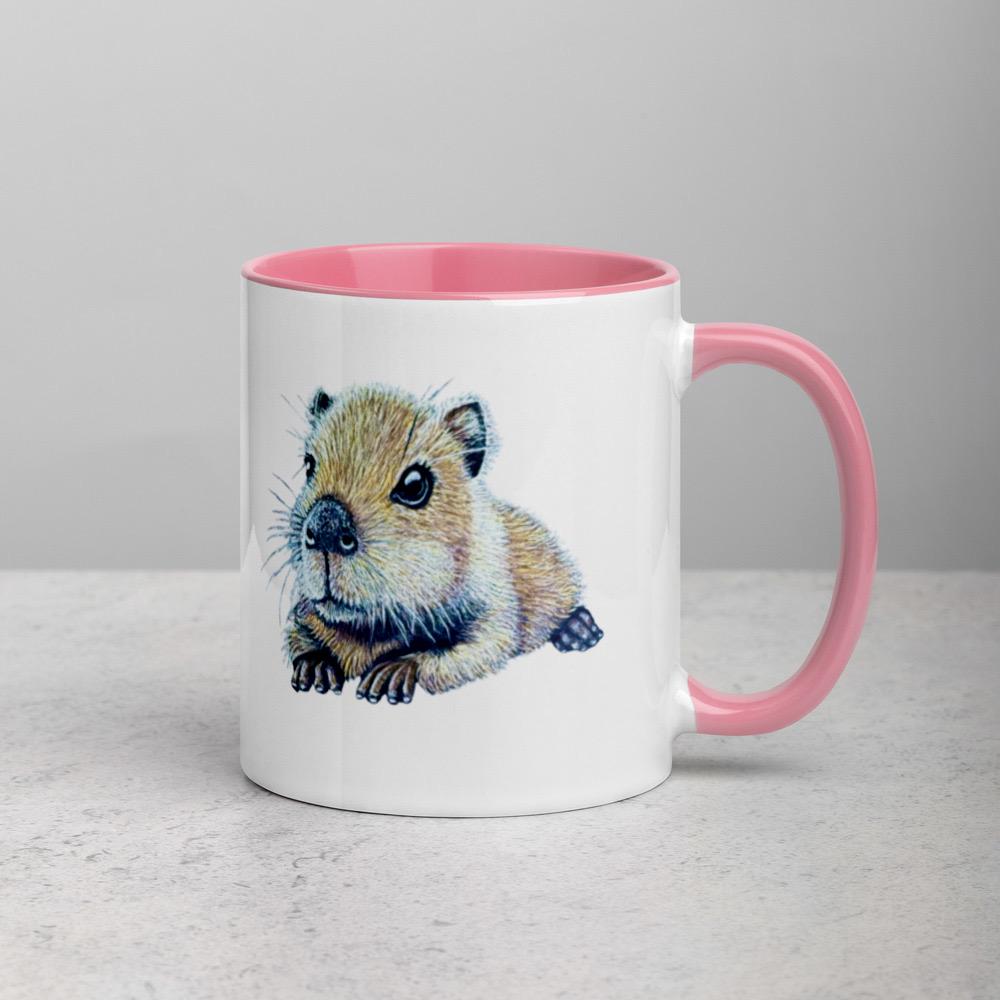Be You - Capybara Mug Handmade Animal Art Ceramic Coffee Cup For Animal Lovers Gift Idea - aGuyWithMSthatDraws