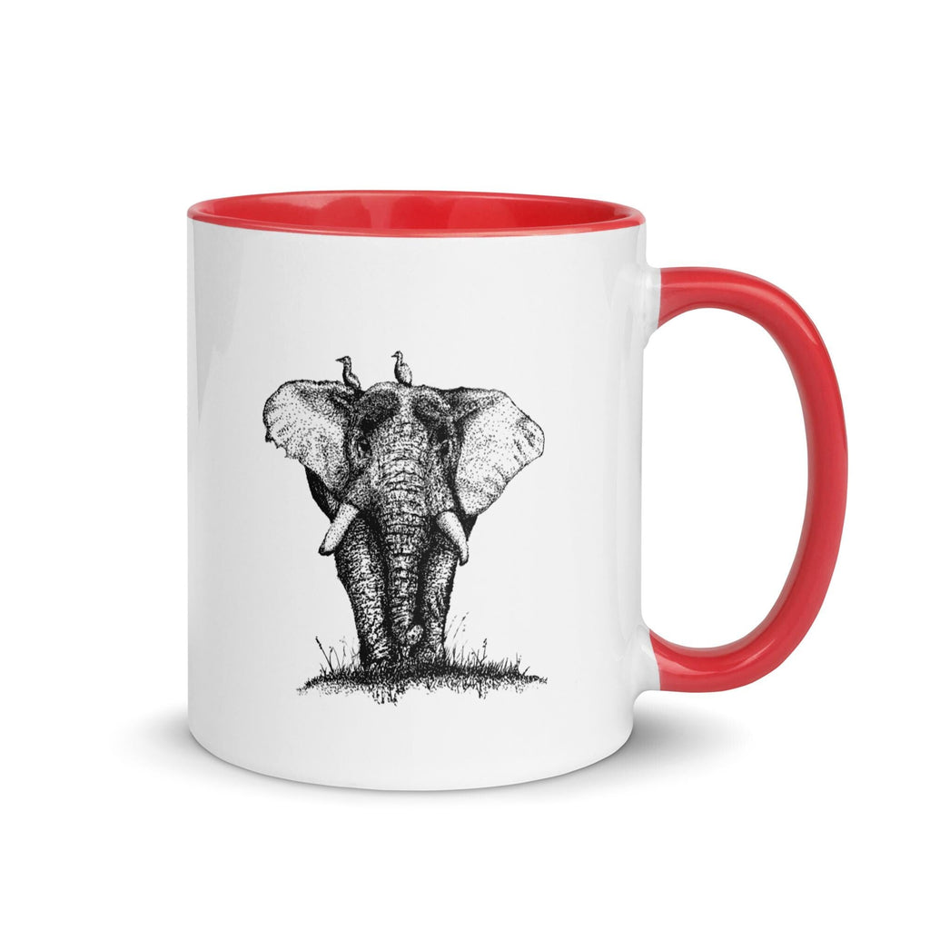 Elephant Ink • Hand Drawn Ceramic Mug • 11oz & 15oz - aGuyWithMSthatDraws
