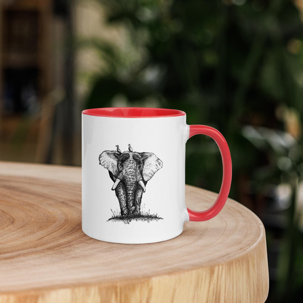 Elephant Ink • Hand Drawn Ceramic Mug • 11oz & 15oz - aGuyWithMSthatDraws