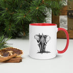 Elephant Ink • Hand Drawn Ceramic Mug • 11oz & 15oz - aGuyWithMSthatDraws