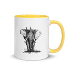 Elephant Ink • Hand Drawn Ceramic Mug • 11oz & 15oz - aGuyWithMSthatDraws