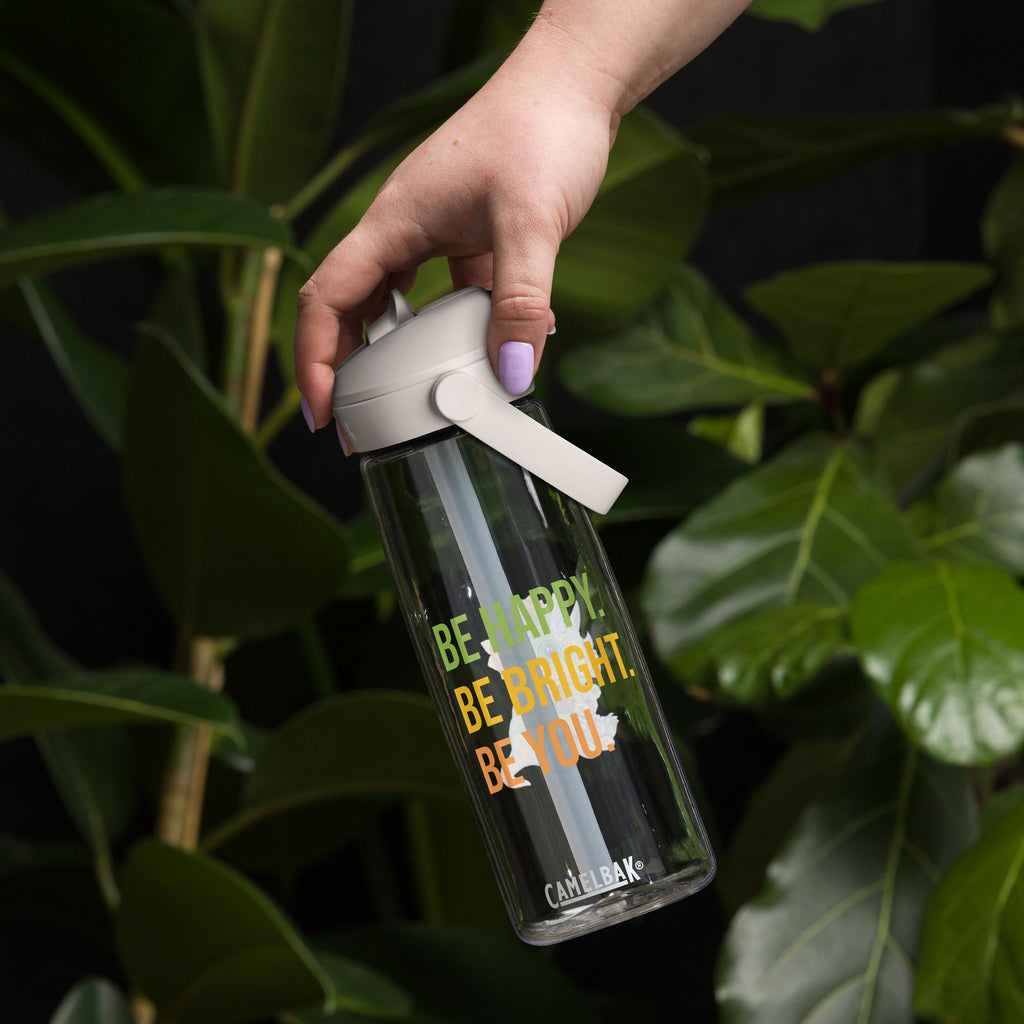 Flip Straw Water Bottle 25oz BPA Free Leak Proof Tritan Renew Fifty Percent Recycled Plastic - aGuyWithMSthatDraws