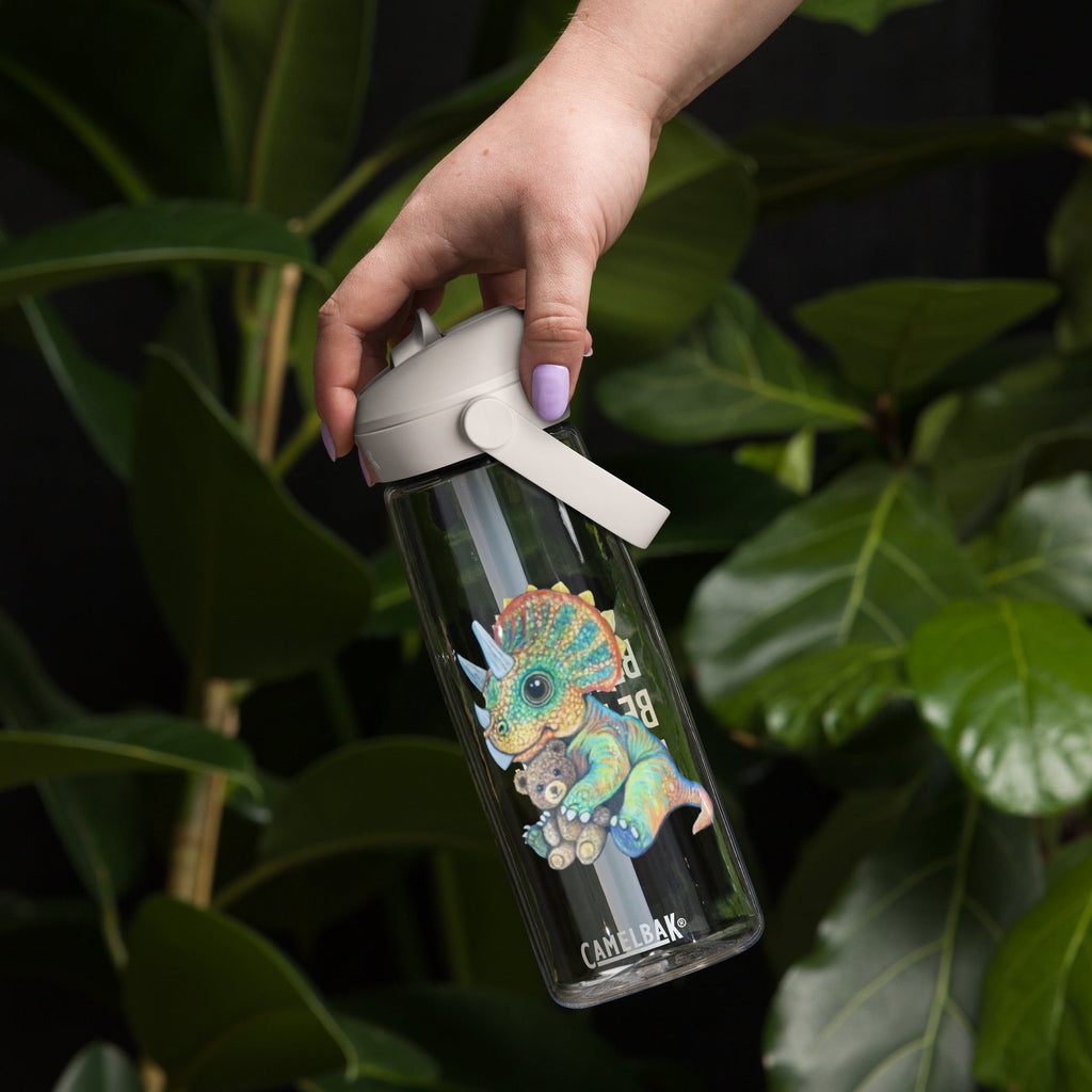 Flip Straw Water Bottle 25oz BPA Free Leak Proof Tritan Renew Fifty Percent Recycled Plastic - aGuyWithMSthatDraws