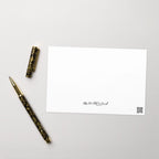 Giraffe Eye • Hand Drawn Greeting Card • 4x6 - aGuyWithMSthatDraws