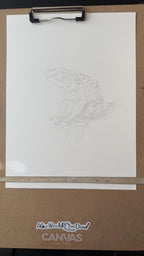 Goliath Frog Drawing Original Ink Illustration Hand Drawn On Arches Paper Fine Liner Artwork - aGuyWithMSthatDraws