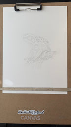 Goliath Frog • Hand Drawn Ink • Limited Edition Print • 8x10