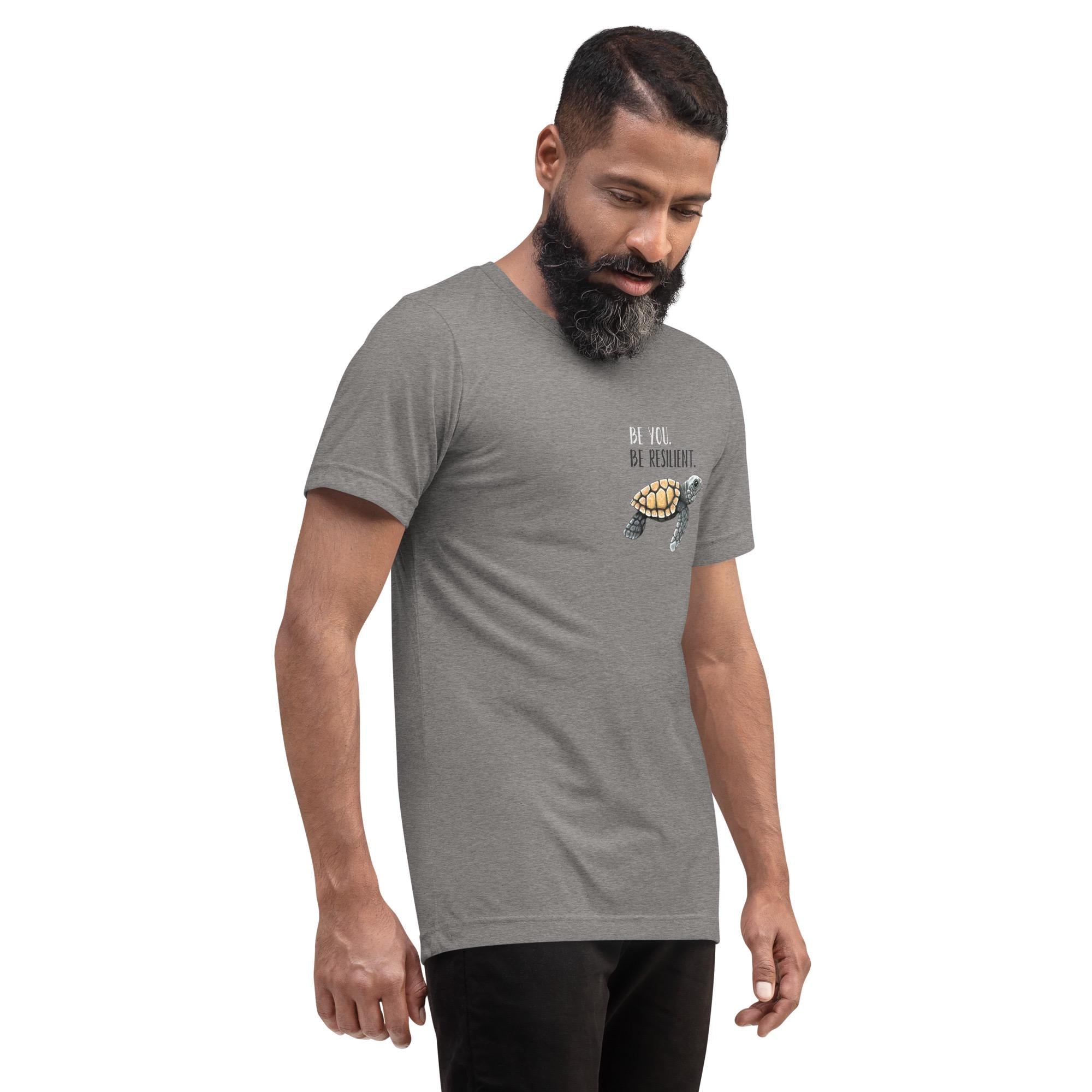 Hand Drawn Baby Sea Turtle • Uni - Sex Tri - Blend T-Shirt - aGuyWithMSthatDraws