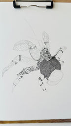 Hand Drawn • Coconut Crab • Limited Edition Giclee Print • 8x10 • Signed •Numbered • Embossed