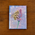 Hand Drawn Honey Bee • Lavender Garden Botanical • Art Magnet
