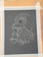 Hand Drawn Lady Dino • Art Magnet - aGuyWithMSthatDraws
