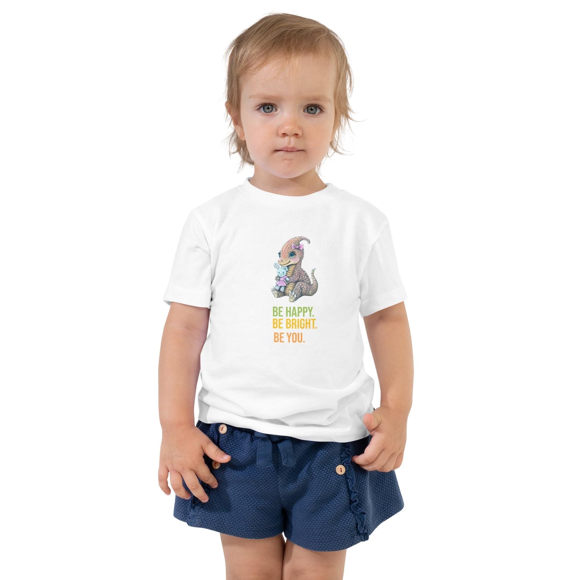 Hand Drawn Lady Triceratops • Toddler T-Shirt - aGuyWithMSthatDraws