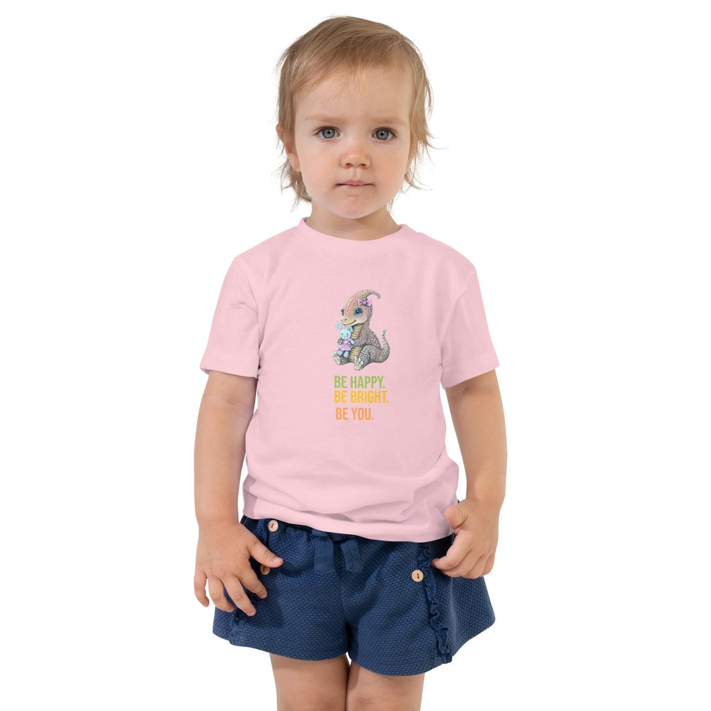 Hand Drawn Lady Triceratops • Toddler T-Shirt - aGuyWithMSthatDraws