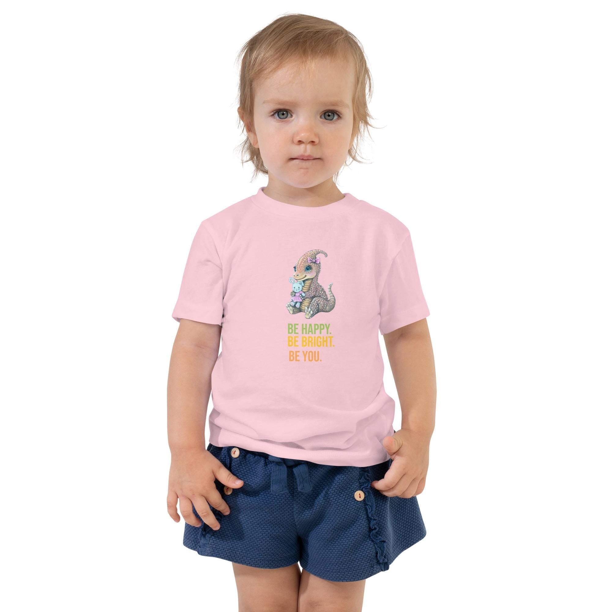 Hand Drawn Lady Triceratops • Toddler T-Shirt - aGuyWithMSthatDraws