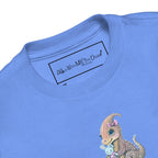 Hand Drawn Lady Triceratops • Toddler T-Shirt - aGuyWithMSthatDraws