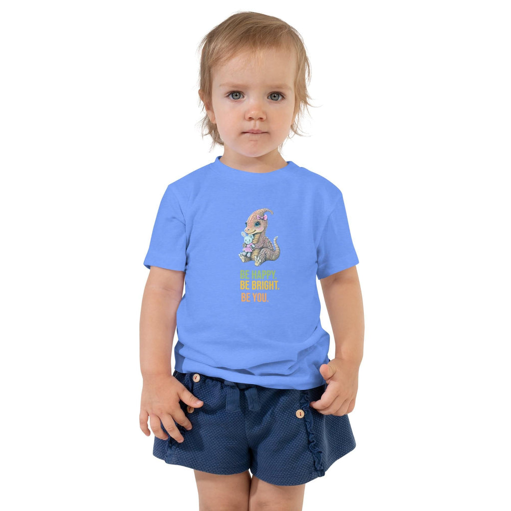 Hand Drawn Lady Triceratops • Toddler T-Shirt - aGuyWithMSthatDraws