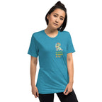 Hand Drawn Triceratops • Uni - Sex Tri - Blend T-Shirt - aGuyWithMSthatDraws
