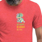 Hand Drawn Triceratops • Uni - Sex Tri - Blend T-Shirt - aGuyWithMSthatDraws