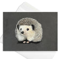 Hedgehog Greeting Card Hand Drawn Animal Art Note Card For Birthdays Thank You And Just Because - aGuyWithMSthatDraws