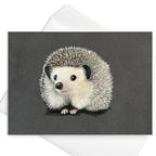 Hedgehog Greeting Card Hand Drawn Animal Art Note Card For Birthdays Thank You And Just Because - aGuyWithMSthatDraws