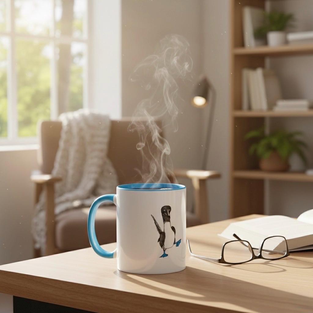 Blue-Footed Booby Mug – Bird Art Coffee Cup