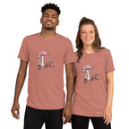 Poison Dart Frog & Mushroom T-Shirt | Bella + Canvas Tri-Blend | Nature Art Tee by aGuyWithMSthatDraws