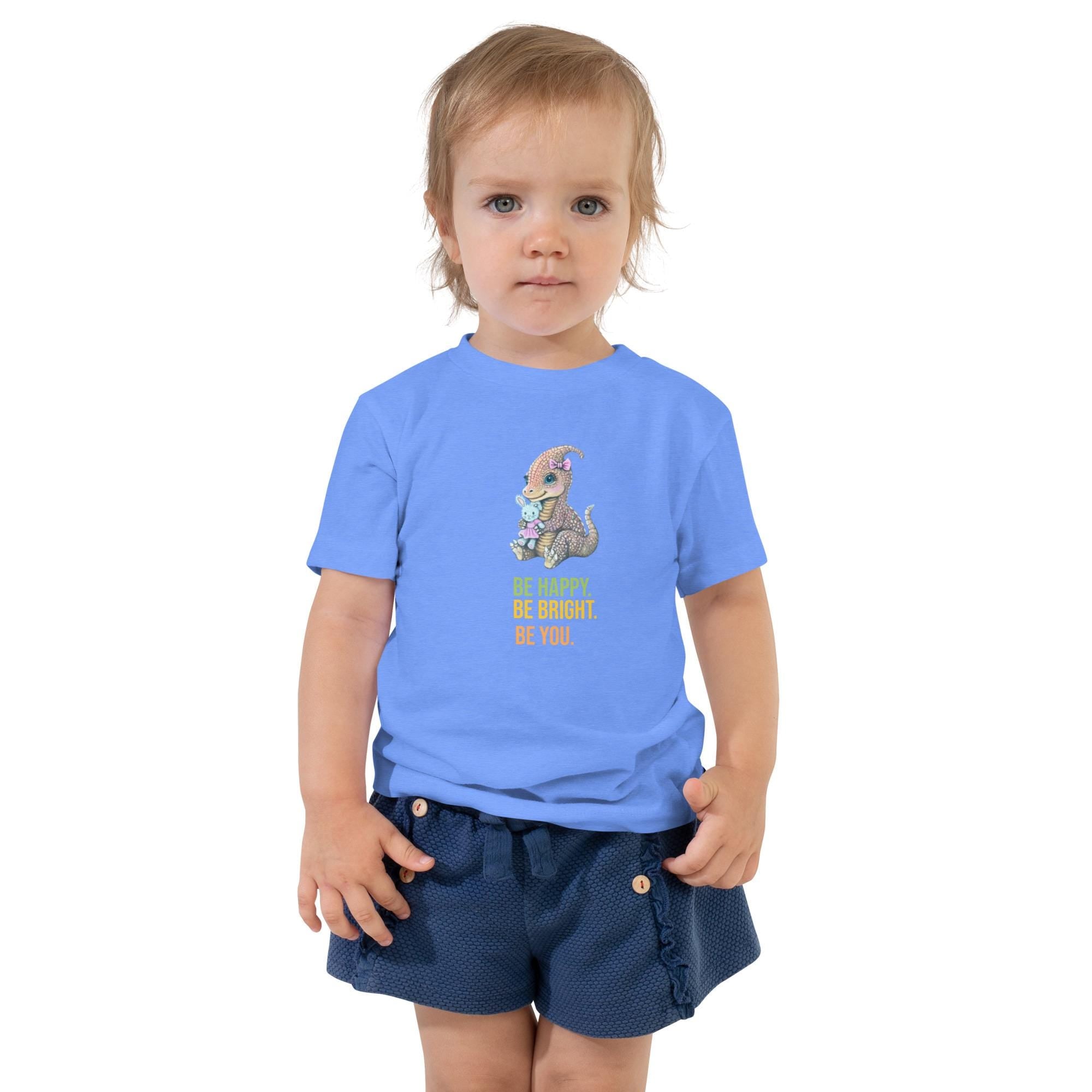 Lady Triceratops Toddler Shirt – Hand-Drawn Dinosaur Tee
