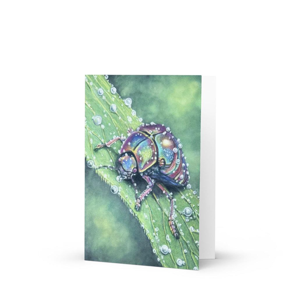 Beetle Greeting Card | Original Pastel Pencil Art by aGuyWithMSthatDraws