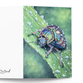 Beetle Greeting Card | Original Pastel Pencil Art by aGuyWithMSthatDraws