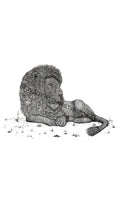 Lion • Hand Drawn Limited Edition Giclee Print • 8x10 - aGuyWithMSthatDraws