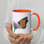 Monarch Butterfly • Hand Drawn Ceramic Mug • 11oz & 15oz - aGuyWithMSthatDraws