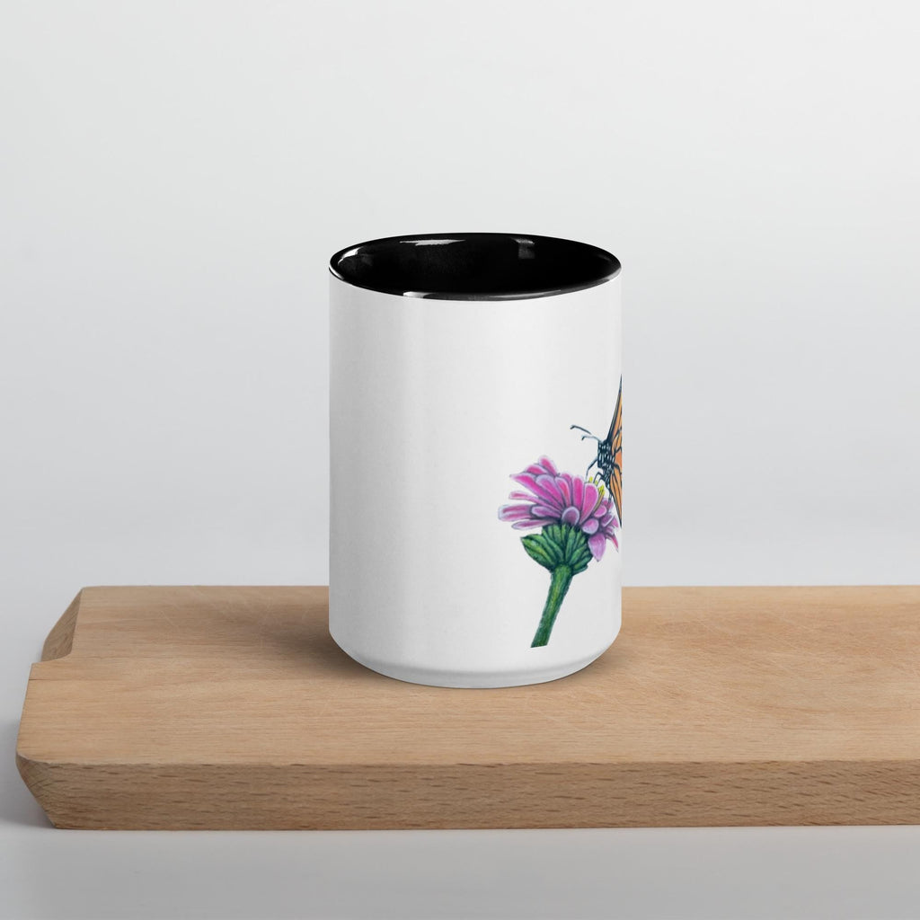 Monarch Butterfly • Hand Drawn Ceramic Mug • 11oz & 15oz - aGuyWithMSthatDraws