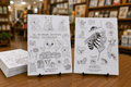 My Animal Adventure coloring book cover with hand drawn animal line art for children