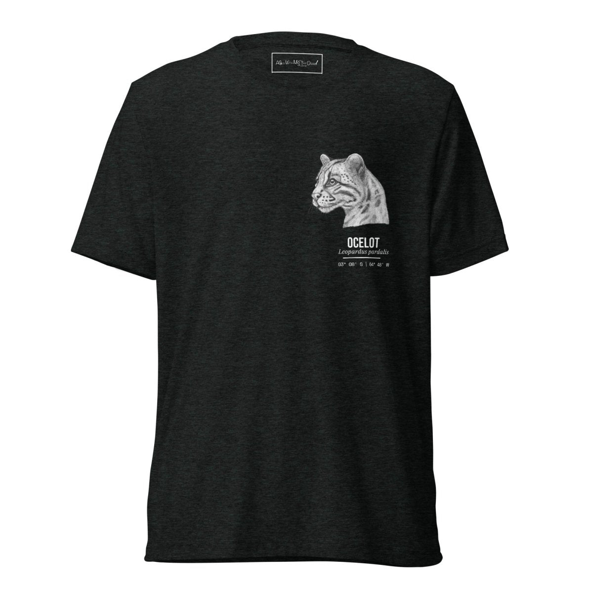 aGuyWithMSthatDraws Ocelot • Hand Drawn • Uni-Sex Tri-Blend T-Shirt - T-Shirts T-shirt