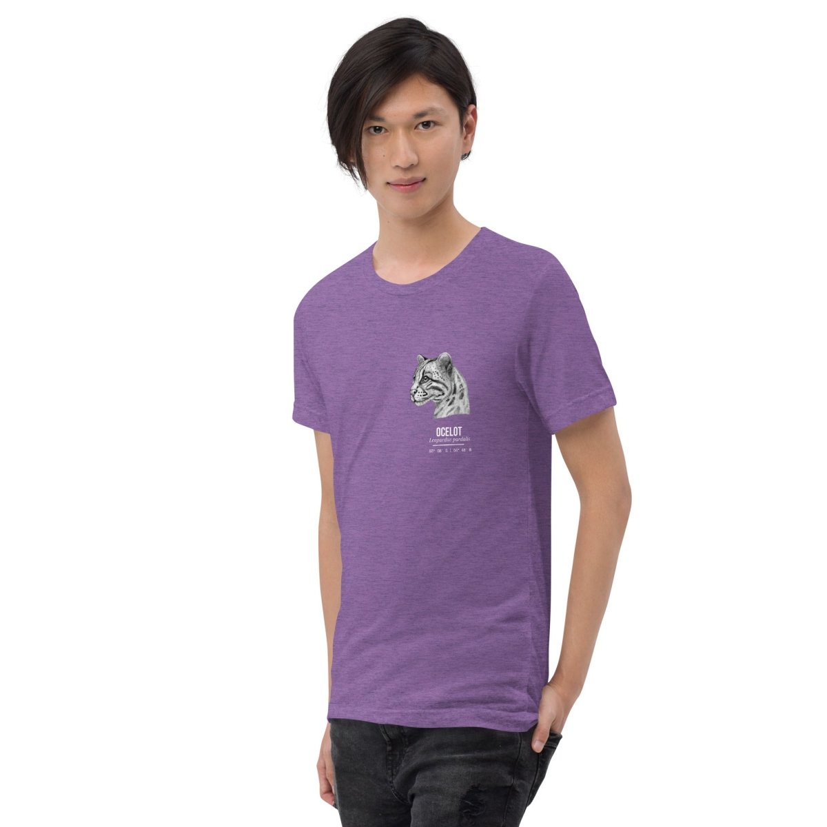 aGuyWithMSthatDraws Ocelot • Hand Drawn • Uni-Sex Tri-Blend T-Shirt - T-Shirts T-shirt