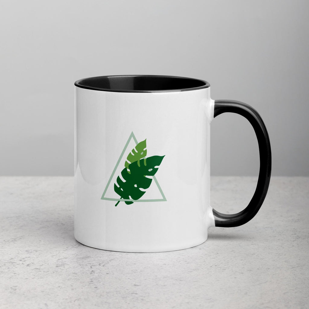 Pastel Elephant Art Mug Hand Drawn Ceramic Coffee Cup With Colorful Handle And Interior Options - aGuyWithMSthatDraws