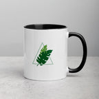 Pastel Elephant Art Mug Hand Drawn Ceramic Coffee Cup With Colorful Handle And Interior Options - aGuyWithMSthatDraws