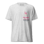 Pink Flamingo • Hand Drawn • Uni-Sex Tri-Blend T-Shirt