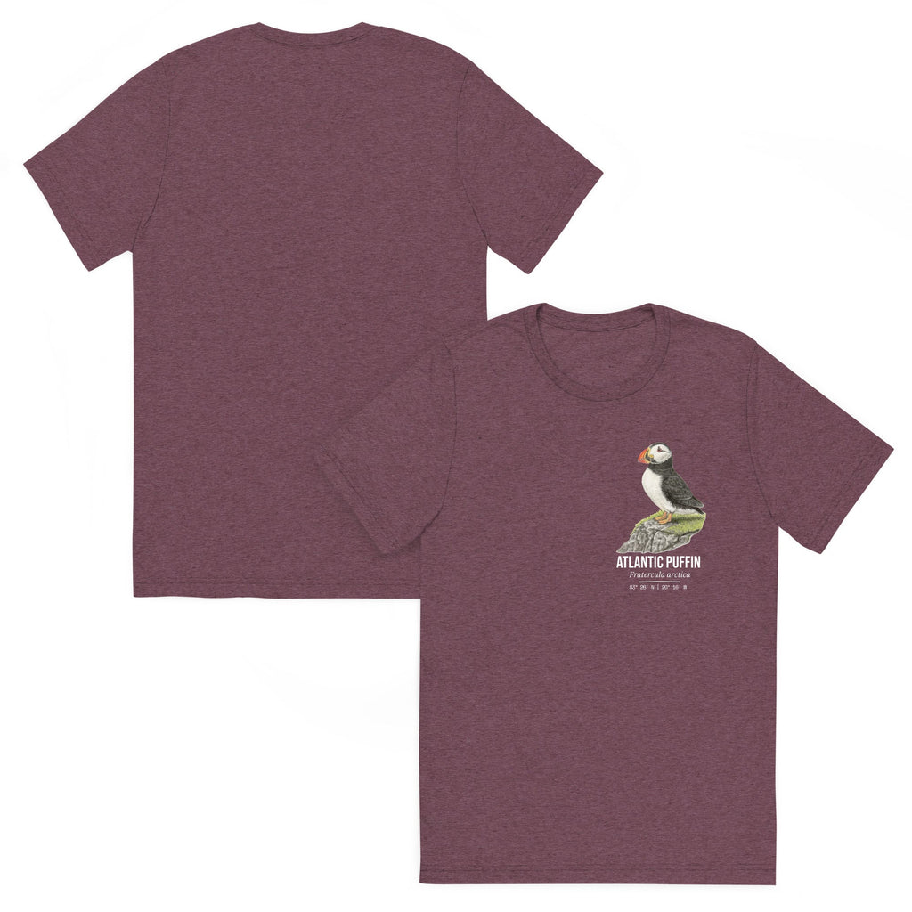 Puffin • Hand Drawn • Uni - Sex Tri - Blend T-Shirt - aGuyWithMSthatDraws