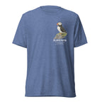 Puffin • Hand Drawn • Uni - Sex Tri - Blend T-Shirt - aGuyWithMSthatDraws