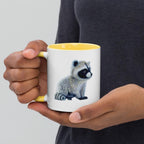 Raccoon • Hand Drawn Ceramic Mug • 11oz & 15oz - aGuyWithMSthatDraws