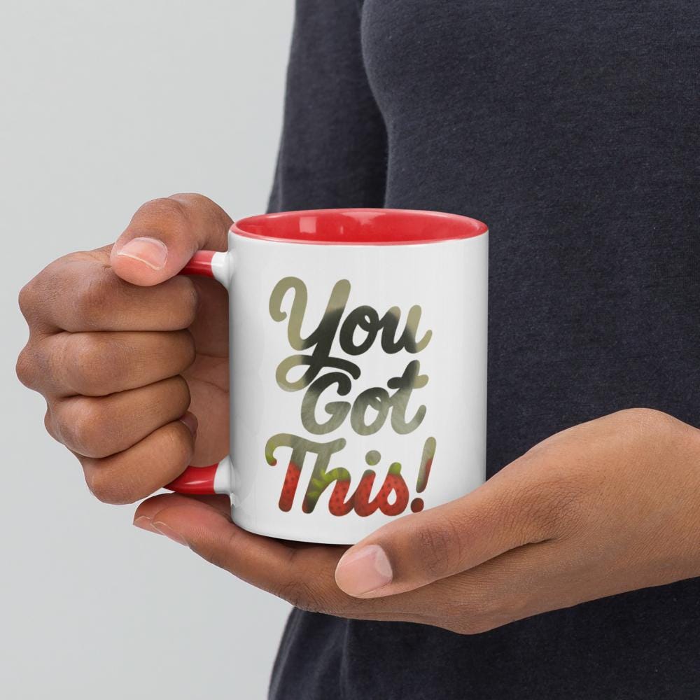 Strawberry Penguin • Hand Drawn Ceramic Mug • 11oz & 15oz - aGuyWithMSthatDraws