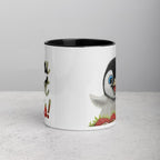Strawberry Penguin • Hand Drawn Ceramic Mug • 11oz & 15oz - aGuyWithMSthatDraws